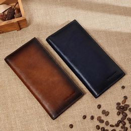 Portefeuilles Portefeuille Williampolo Homme Long Luxury Card BagThin Retro Holder Hommes Credential Male