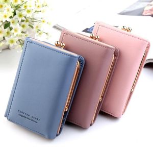 Portefeuilles Wallet Women 2023 Lady Short Crown Decorated Mini Money Portemones Small Fold PU Leather Female Coin Purse Card Holder