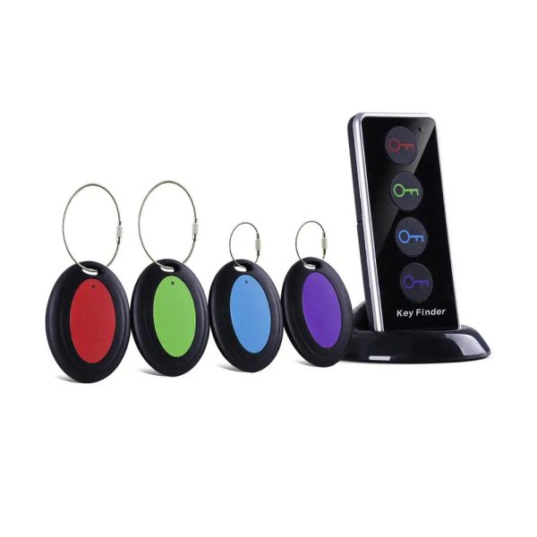 Billeteras Clave inalámbrica Finder RF Localizador Pet Rastreador Pet Rastreador Control remoto 1 RF Transmisor 4 receptor