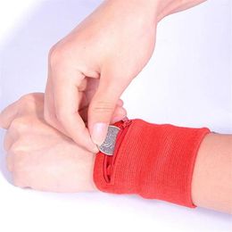 Portefeuilles femmes hommes voyagez en bande sueur roule portefeuille clés de bracelet sport avec poche à fermeture éclair 8 8cm276c