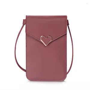 Portefeuilles femmes sac de téléphone portable sac à main portable bracelet en cuir souple sac à main épaule sacs à bandoulière