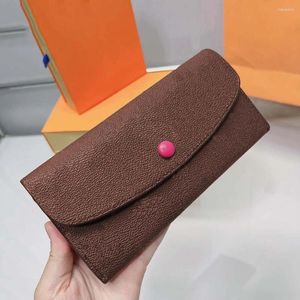 Carteras Cartera para mujer Estuche para tarjetas PVC Cuero Largo y corto Gorro Botón Moda Diseñador de lujo Marca