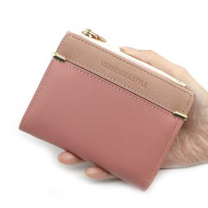 Portefeuilles Wallet Wallet Short Women Coin Purse Mode Wallets voor vrouwenkaarthouder Kleine dames portemonnee vrouwelijke Hasp Mini -koppeling voor meisje G230308