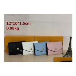 Portefeuilles YQ Femmes Court Mini Hasp Pliant Lychee Modèle Pu Cuir Original Sac Numéro De Série Bourse Sac À Main Porte-Monnaie Shoder 221K