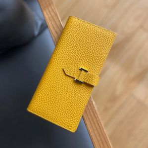 Portefeuilles ZKW Fashion koppeling Wallet Cowhide Long Design dames echte leer grote capaciteit