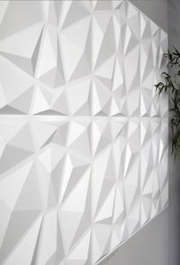 Fond d'écran décoratif en panneau mural 3D Design diamant conception végétale Fibre Wallstickers7642723