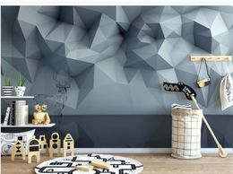 papel pintado para las paredes 3 d para sala de estar 3D pared de fondo abstracto geométrico