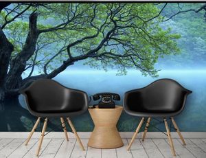 Fondos de pantalla gratis para paredes 3 d para sala de estar Big Tree Landscape Fondo Wall Green Forest Wallpapers