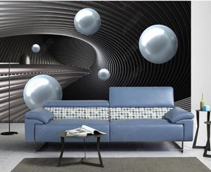 papel tapiz para paredes en rollos pegatinas 3D murales fondos de pantalla abstracto bola de bola de fondo de pared de parede