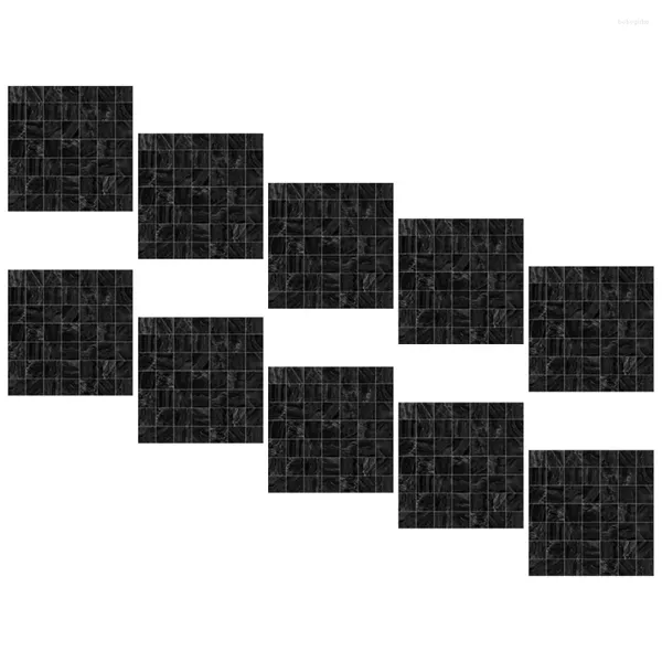 Fonds d'écran 10 PCS Decal Decal Mosaic Tile Stickers Bathroom Tiles Floor Decor Home Decor Decorative DIY Piscine