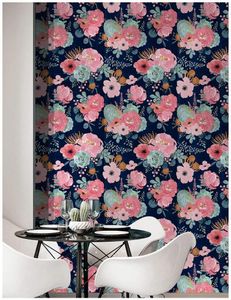 Wallpapers 1M 3M 6M Schil En Stok Moderne Bloemen Behang Zelfklevend Decor Voorgeplakt Contact Papier voor Woonkamer Bed242S