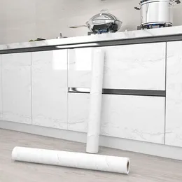 Fondos de pantalla 20M Gabinetes de encimera de cocina impermeables pegatinas blancas nacaradas A prueba de aceite Renovación del baño Pared autoadhesiva