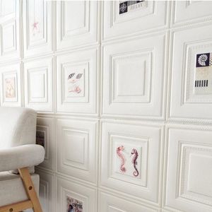 Fonds d'écran 3D DIY XPE Mousse Auto-Adhésif Étanche Stickers Muraux Papier Peint Art Pour Salon Chambre Décor Brique