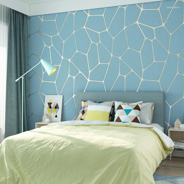 Fonds d'écran 3D papier peint géométrique pour salon chambre rayures à motifs design moderne papier peint rouleau décor à la maison papel pared non-tissé