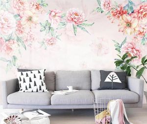 Wallpapers 3D Wallpaper Muurschilderingen Penny Flower Muurschildering Canvas Print Foto Kunst Contact Papier Po Natuur Papel De Parede