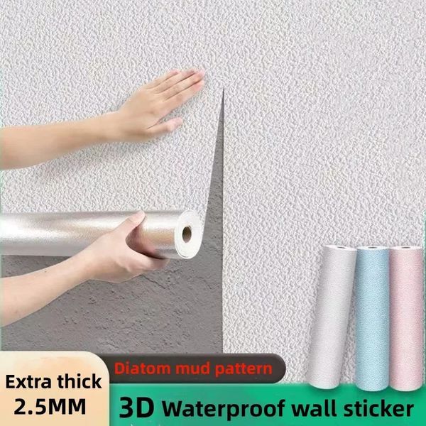 Fondos de pantalla 3D Papel tapiz autoadhesivo impermeable etiqueta de la pared aislamiento acústico espuma sala de estar dormitorio decoración 231026