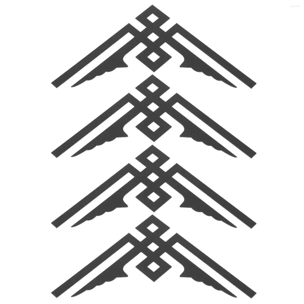 Fonds d'écran 4 PCS Stickers de fleurs diagonaux tridimensionnels PEEL MIRMOR DE MIRMOR ET POUR DES SALLES DÉCALES DE DÉCAL