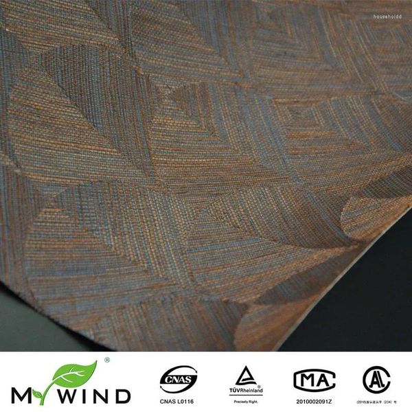 Fondos de pantalla 4519 Pequeña muestra MYWIND Revestimiento de paredes hecho a mano de lujo Fibras de sisal Materiales naturales Textura Diseños de decoración de interiores exóticos