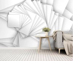 Fonds d'écran 58 Papier peint personnalisé 3D White Milk Tiles Art abstrait moderne Papier peint Salon Chambre