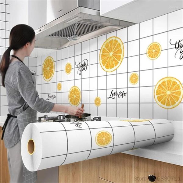 Fonds d'écran 5M DIY Dosseret Cuisine Salle de bains Auto-adhésif Carrelage mural Mosaïque Autocollant 3D Décor à la maison Goutte