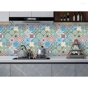 Fonds d'écran 5M auto-adhésif étanche classique papier peint cuisine salle de bain bureau résistant à l'huile autocollant comptoir ménage 2023