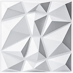 Fondos de pantalla 5 uds Paneles de pared decorativos 3D en diseño de diamante 30cm x 30cm MaWhite (paquete de 5/10) pegatinas de espuma para decoración del hogar DIY