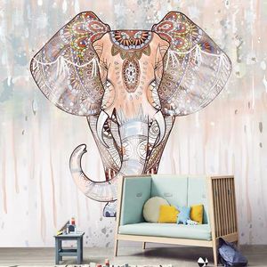 Fonds d'écran Bacal 3d Papier Peint Éléphant Mural TV Mur Fond Salon Chambre 5D Pour Les Murs