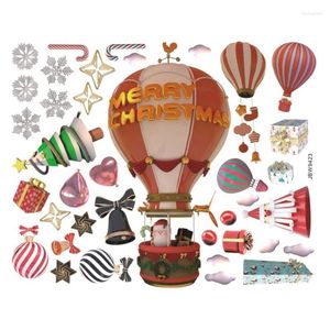 Wallpapers Kerst Raamstickers Kleefsticker Luchtballonsticker