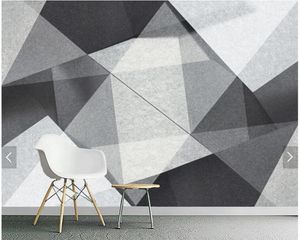 Wallpapers aangepaste 3D wallpaper persoonlijkheid geometrische polygoon muurschilderingen voor woonkamer slaapkamer bank achtergrond muur home decoratie