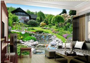 Fonds d'écran personnalisé n'importe quelle taille mur de fond de paysage de jardin pour le salon