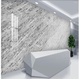 Wallpapers Custom Gray Marble 3d Murals Wallpaper for Living Room Aangepast