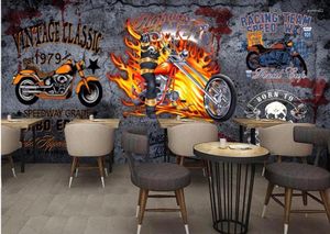 Wallpapers aangepaste muurschildering 3d po wallpaper vintage motorbar decorpakket foto muur muurschilderingen voor woonkamer muren 3 d