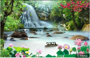 Wallpapers Custom Mural 3d Wall On The Beautiful Forest Fairy Mirror Water Home Decor Po Wallpaper For Living Room
