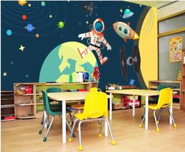 Wallpapers Custom Mural Po 3D Wallpaper Cartoon Star Planet Moon Room Decor Painting Wall Murals For Walls 3 D