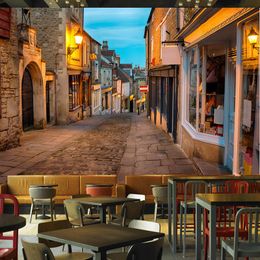 Wallpapers Custom Murals Po Wallpaper 3d European Street Town Landscape Wall Cloth Restaurant Café Achtergrond Cover Home Decor