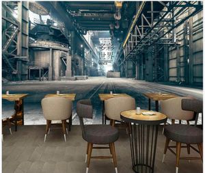 Wallpapers Custom Po 3D Muurschilderingen Moderne Nostalgische Fabriek Lounge Restaurant Cafe Achtergrond Muurdocumenten Decor