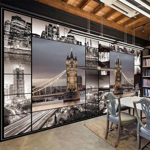 Wallpapers Pas Mural London London England Architecture Retro Achtergrond Wall schilderen Aangepaste grote groene behang Papel de Parede aan