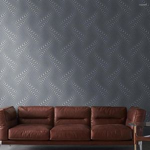 Fonds d'écran gris foncé abstrait géométrique ligne papier peint chambre salon fond mur sculpté rayure maison intérieur décor