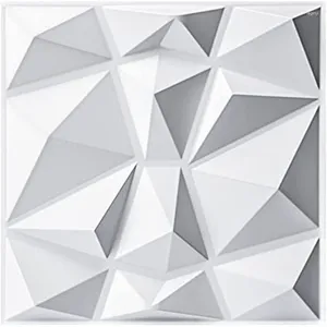 Wallpapers Decoratieve 3D Wandpanelen In Diamant Ontwerp 30cmx30cm MaWhite (10 Pack) DIY Home Decoratie Schuimstickers
