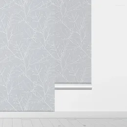 Fonds d'écran Elegant Light Bleu Mur Mur Stickers Casual Kitchen Living Room Meubles Armoire Papier Paper Home Rovable Paper