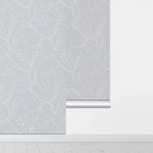 Fonds d'écran Elegant Light Bleu Mur Mur Stickers Casual Kitchen Living Room Meubles Armoire Papier Paper Home Rovable Paper