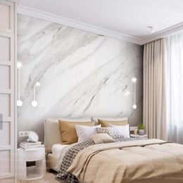 Fonds d'écran européen abstrait gris marbre décoration murale papel 3d paredes papier peint murs pour salon chambre maison décoration murale