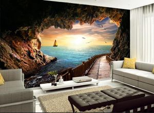 Wallpapers Europese stijl 3D landschap woonkamer TV El achtergrond Home Decor Fresco behang voor muren