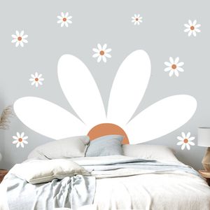 Fonds d'écran Fleur Tête De Lit Stickers Muraux Style Nordique Garçon Fille Bébé Enfants Chambre Décor Esthétique Papier Peint Décoration De La Maison Stickers Muraux 230505