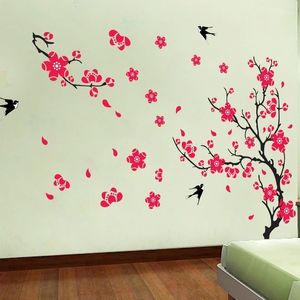 Wallpapers bloem print sticker voor woonkamer bank/tv achtergrond decoratie muurstickers 230505