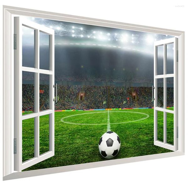 Fondos de pantalla Estadio de fútbol Etiqueta de la pared Calcomanía Decoración de la habitación para niños Decoración Hombres Póster Pósters