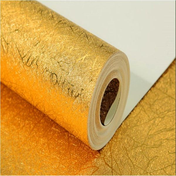 Fonds d'écran en papier d'or papier peint doré ktv salon de coiffeur el salon plafond 3d