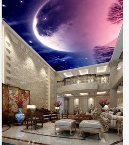 Wallpapers Home Decoratie Fantasie Night Sky Sky Meteor Plafond 3D Murals Wallpaper