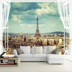 Wallpapers Milofi Paris Eiffel Tower City Architecture Landschap TV Achtergrond Muurschildering