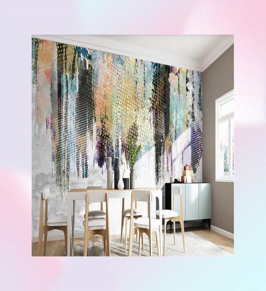 Fondos de pantalla Modern Abstract Graffiti Art 3d Mural Wallpaper